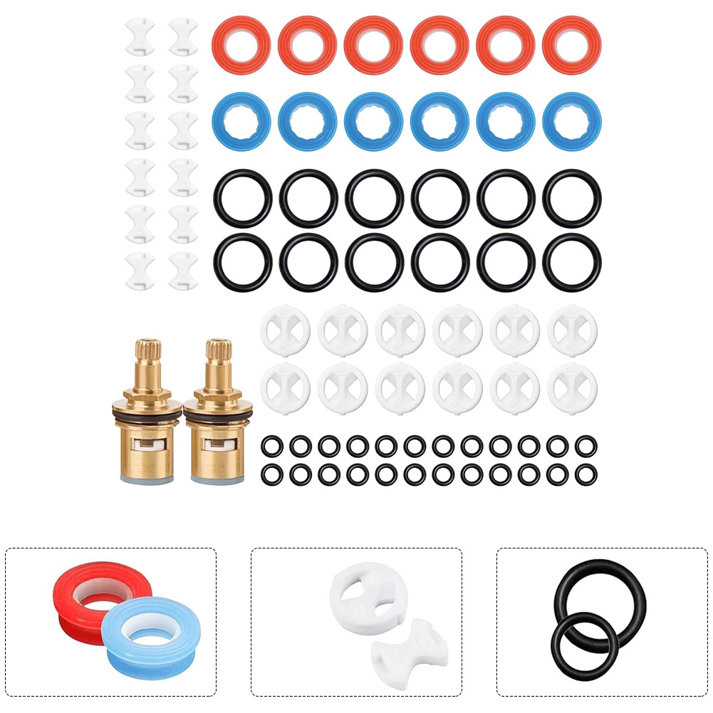 2 Pack Brass Tap Cartridge wit - đánh giá và giá Silicone Tap Washer