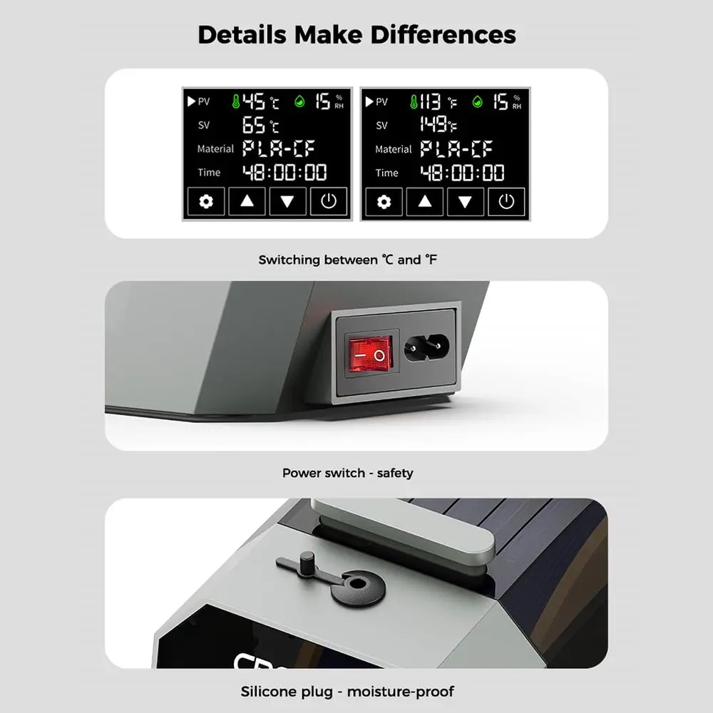 Creality Space Pi Filament Dry - đánh giá và giá Creality Printer Ender 3 V3