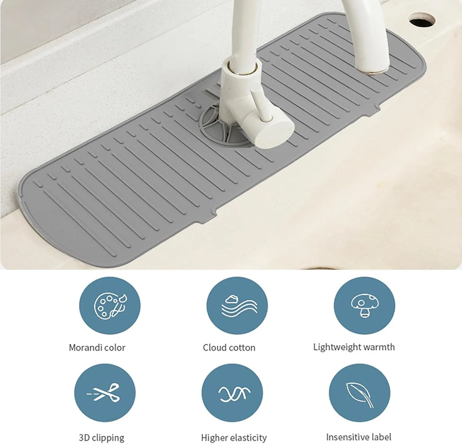 Kitchen Faucet Splash Pad Sili - đánh giá và giá Silicone Tap Washer